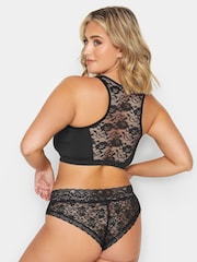Yours Curve Black Front Fastening Bra - Image 2 of 4