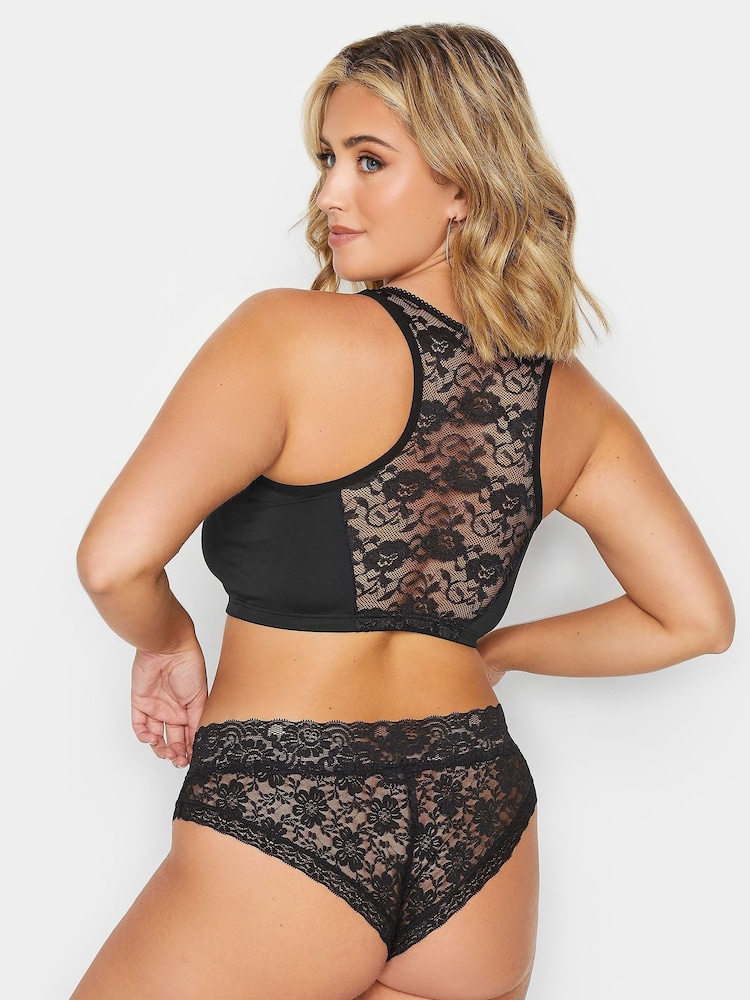 Yours Curve Black Front Fastening Bra - Image 2 of 4