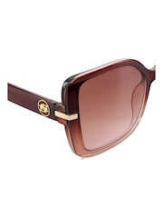 Dune London Pink Oversized Galaxy Overlay Lens Sunglasses - Image 4 of 4