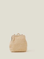 Angels By Accessorize Cream Girls Pearl Clip Frame Bag - Image 2 of 3
