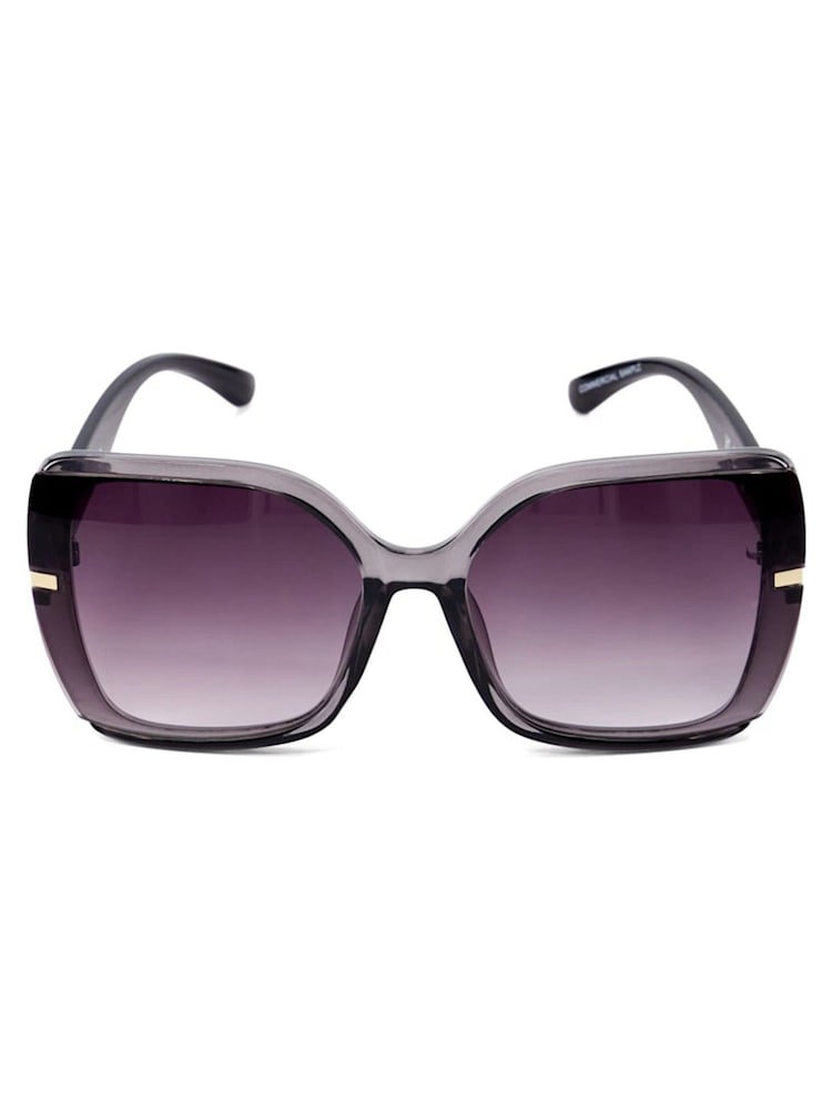 Dune London Black Oversized Galaxy Overlay Lens Sunglasses - Image 2 of 4