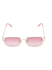 Dune London Gold Glanville Slim Metal Rectangle Sunglasses - Image 2 of 4