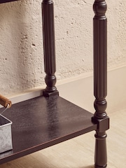 Interiors by Premier Black Heritage Three Drawer Vintage Console Table - Image 4 of 6