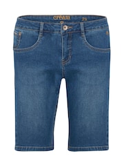 Cream Blue Lone Midrise Waist Denim Shorts - Image 5 of 6