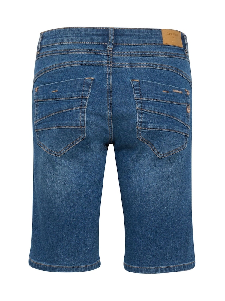 Cream Blue Lone Midrise Waist Denim Shorts - Image 6 of 6 Cream Blue Lone Midrise Waist Denim Shorts - Image 6 of 6