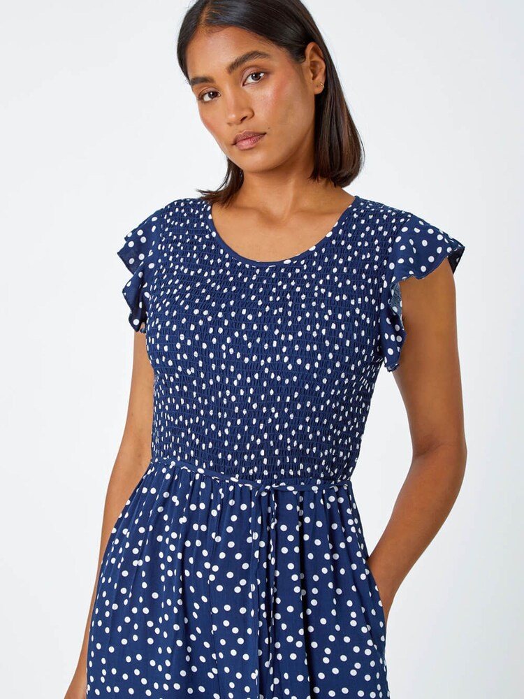 Polka Dot Bardot Junior Playsuit Buy Lipsy Black/White Polka Dot - Main Image