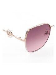 Dune London Gold Gilded Twisted Metal Frame Sunglasses - Image 2 of 4