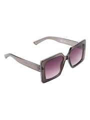 Dune London Grey Glitzy Diamanté Rectangular Sunglasses - Image 2 of 5