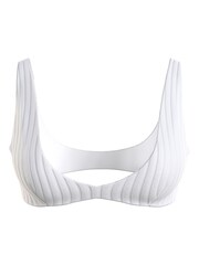 Calvin Klein White Triangle Bikini Bottoms - Image 2 of 2
