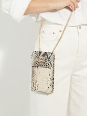 Dune London Black Ground Saskias Bug Trim Phone Cross-Body Bag - Image 1 of 6