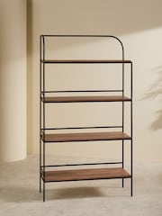 MADE.COM Mango Wood Metal Lomond Shelving Unit - Image 4 of 6