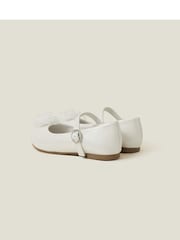 Angels By Accessorize Grey Girls Flower Ballet Flats - Image 2 of 3