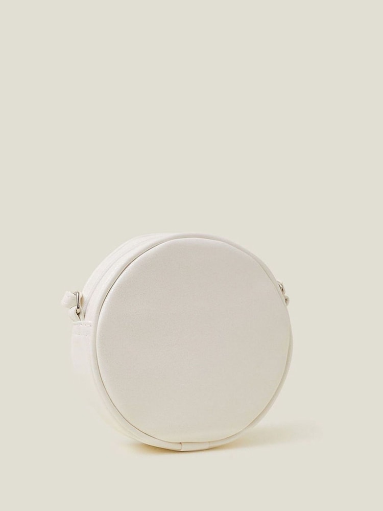 Angels By Accessorize Natural Girls Round Flower Bag - Image 2 of 3 Angels By Accessorize Natural Girls Round Flower Bag - Image 2 of 3