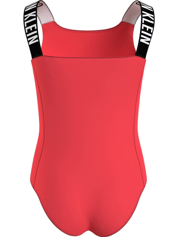 Rot - Calvin Klein Sport Badeanzug mit Logo - Bild 2 von 5