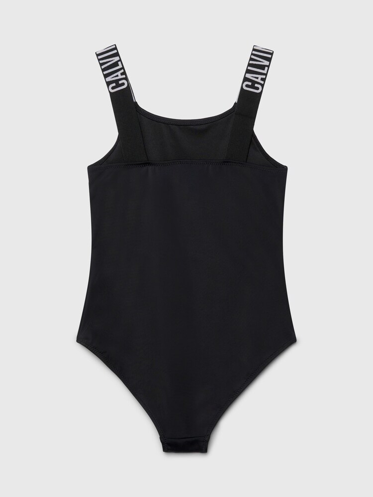 Schwarz - Calvin Klein Sport Badeanzug mit Logo - Bild 2 von 2