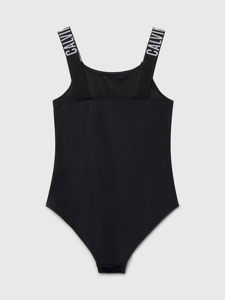 Calvin Klein Black Logo Sport Swimsuit - Image 2 of 2 Calvin Klein Black Logo Sport Swimsuit - Image 2 of 2