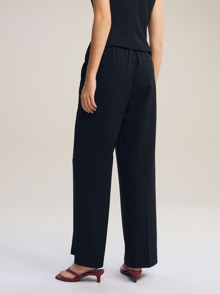 Noir - Pantalon ample à dos élastique - Image 4 of 7