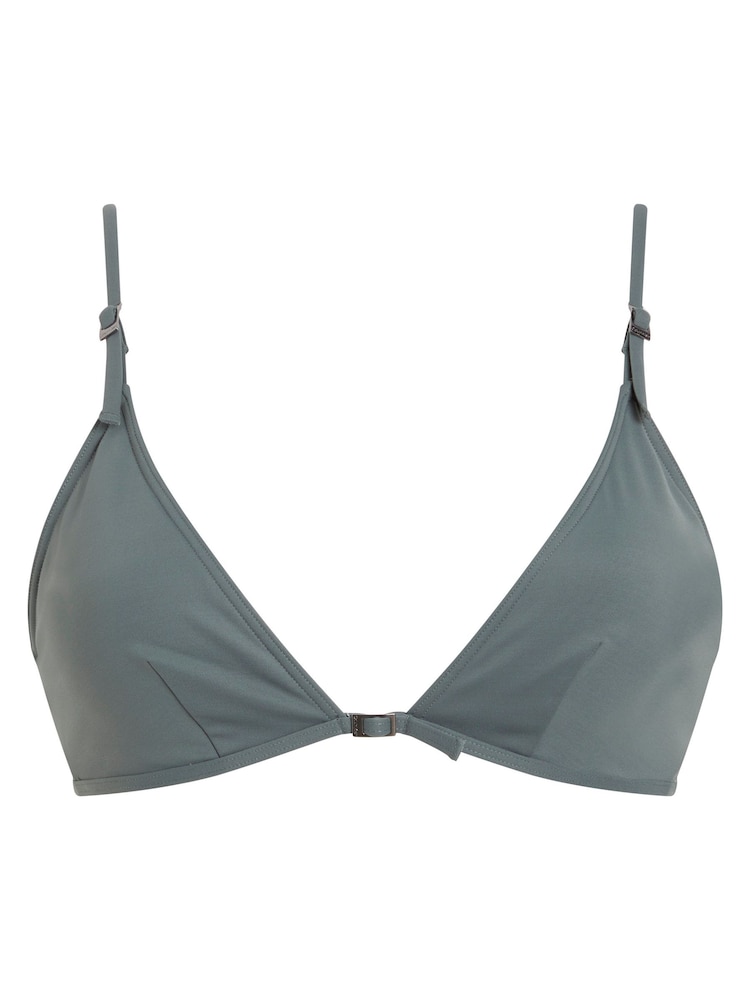 Calvin Klein Blue Triangle Bikini Top - Image 1 of 2 Calvin Klein Blue Triangle Bikini Top - Image 1 of 2