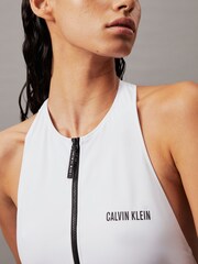 Calvin Klein White Racerback One Piece Swimsuit - Image 5 of 5
