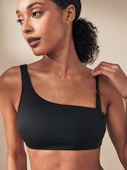 Calvin Klein Black One Shoulder Bralette - Image 1 of 1