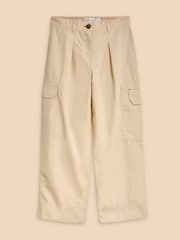 White Stuff Natural Colette Cargo 100% Cotton Trousers - Image 1 of 3