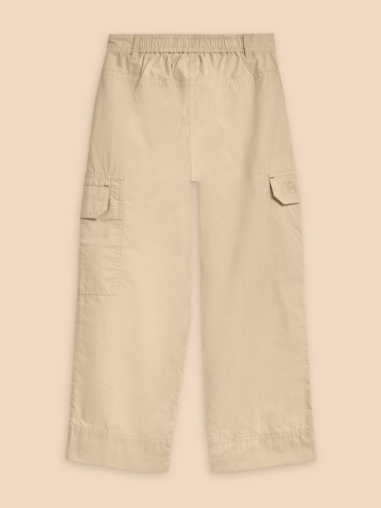 White Stuff Natural Colette Cargo 100% Cotton Trousers - Image 2 of 3