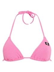 Calvin Klein Pink Triangle Bikini Top - Image 4 of 5