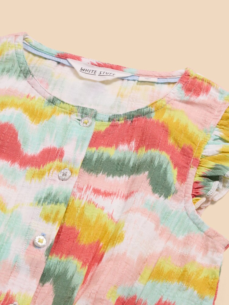 White Stuff Pink Tie Dye Printed 100% Cotton Jumpsuit - Image 3 of 3 White Stuff Pink Tie Dye Printed 100% Cotton Jumpsuit - Image 3 of 3