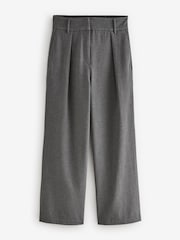 Grey Elastic Back Wide Leg Trousers - Image 7 of 9