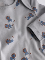 Teal Blue 7 Pack Baby Bodysuits - Image 12 of 13