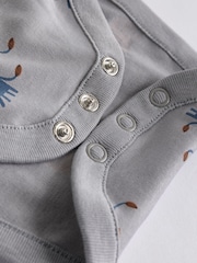 Teal Blue 7 Pack Baby Bodysuits - Image 13 of 13