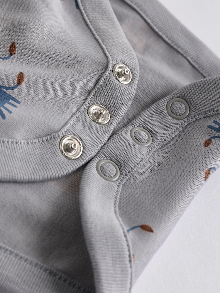 Teal Blue 7 Pack Baby Bodysuits - Image 13 of 13