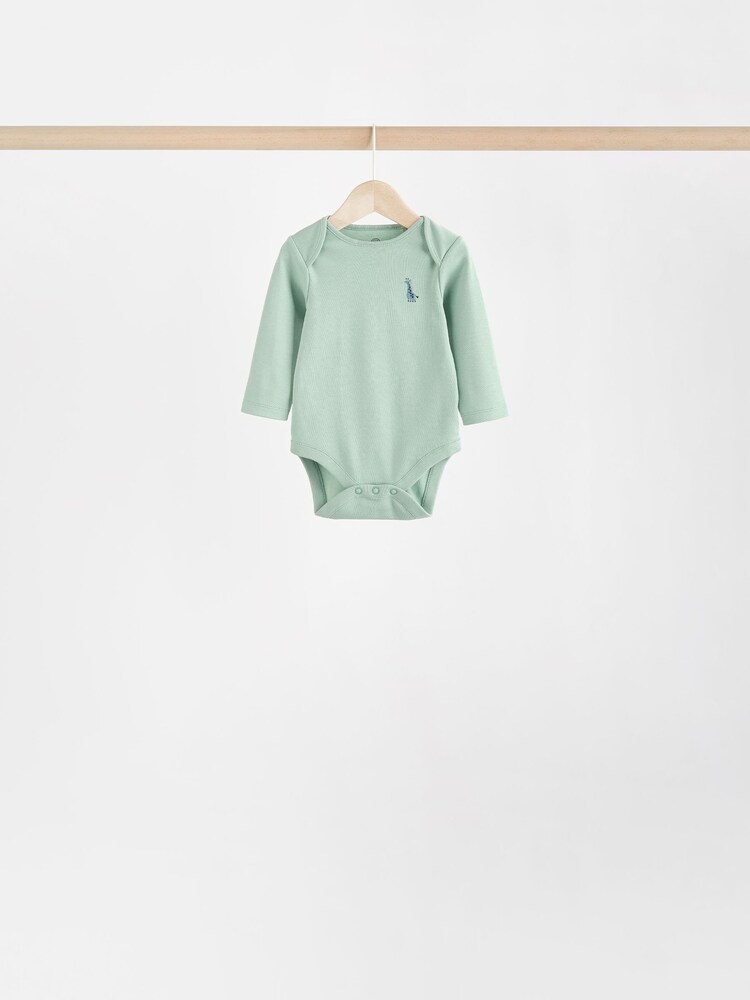 Teal Blue 7 Pack Baby Bodysuits