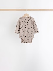 Neutral 3 Pack Baby Rib Bodysuits - Image 5 of 10