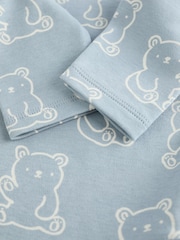 Baby Blue Long Sleeves Bodysuits 5 Pack - Image 11 of 13