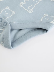 Baby Blue Long Sleeves Bodysuits 5 Pack - Image 13 of 13