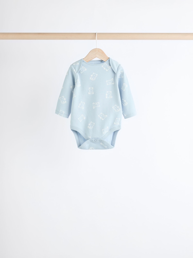 Babyblau - Langärmelige Bodys im 5er-Pack - Image 6 of 13