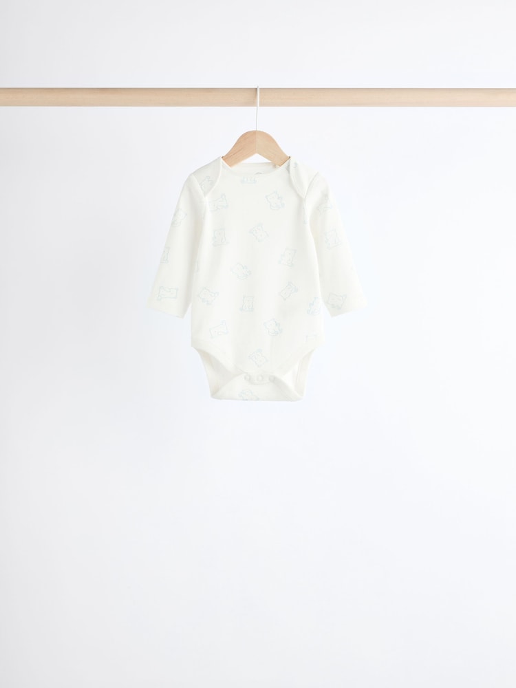 Babyblau - Langärmelige Bodys im 5er-Pack - Image 7 of 13