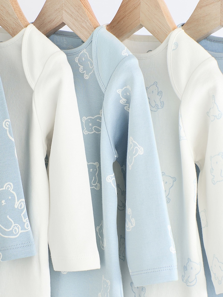 Babyblau - Langärmelige Bodys im 5er-Pack - Image 9 of 13