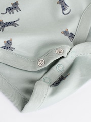 Teal Blue 5 Pack Baby Bodysuits - Image 13 of 13