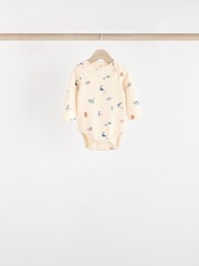 Teal Blue 5 Pack Baby Bodysuits - Image 3 of 13