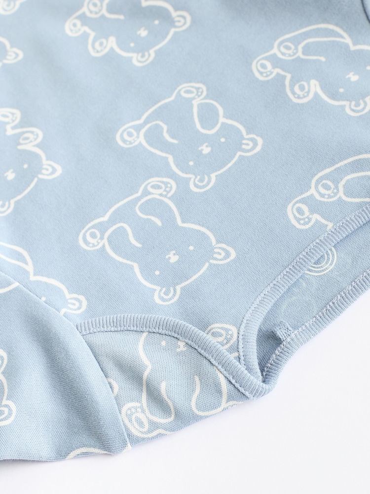Ours bleu - Lot de 5 bodys bébé - Image 11 of 13