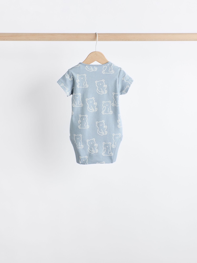 Ours bleu - Lot de 5 bodys bébé - Image 4 of 13