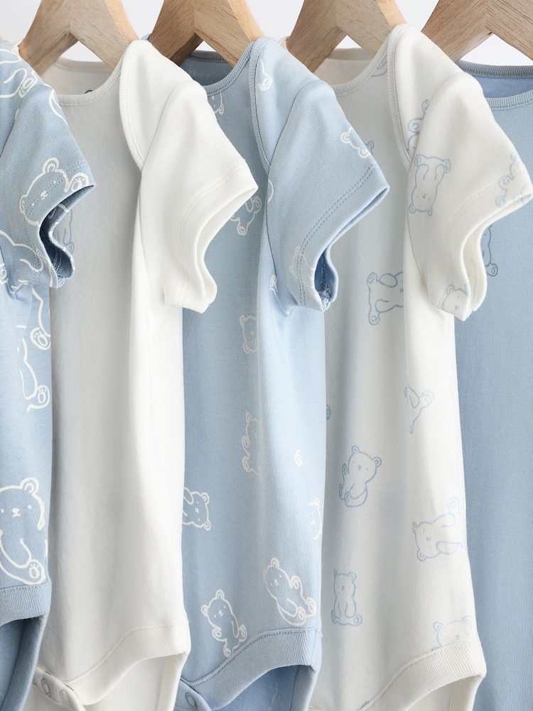 Ours bleu - Lot de 5 bodys bébé - Image 9 of 13
