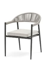 Maze Pewter Grey Garden Roma 6 Seat Round Dining Set - Image 6 of 6