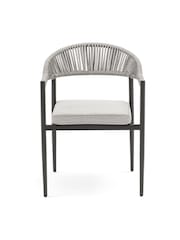 Maze Pewter Grey Roma 4 Seat Round Garden Dining Set - Image 6 of 6