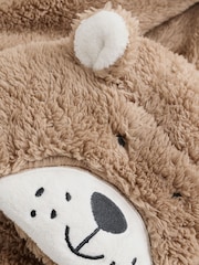 Brown/Cream Bear All-In-One Fleece (9mths-8yrs) - Image 8 of 8
