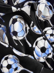 Black Football Fleece All-In-One (3-16yrs) - Image 8 of 9
