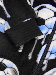 Black Football Fleece All-In-One (3-16yrs) - Image 9 of 9