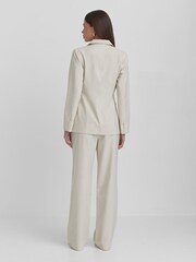 4th & Reckless Cream Liana Linen Look Blazer - Image 2 of 5